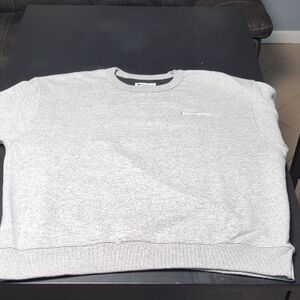 Champion Men's Light Gray Crewneck Sweater